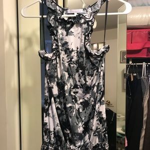 Black and white blouse